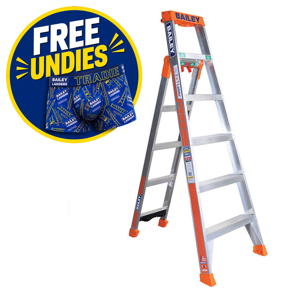 Bailey Aluminium Multi & Dual Purpose Ladder