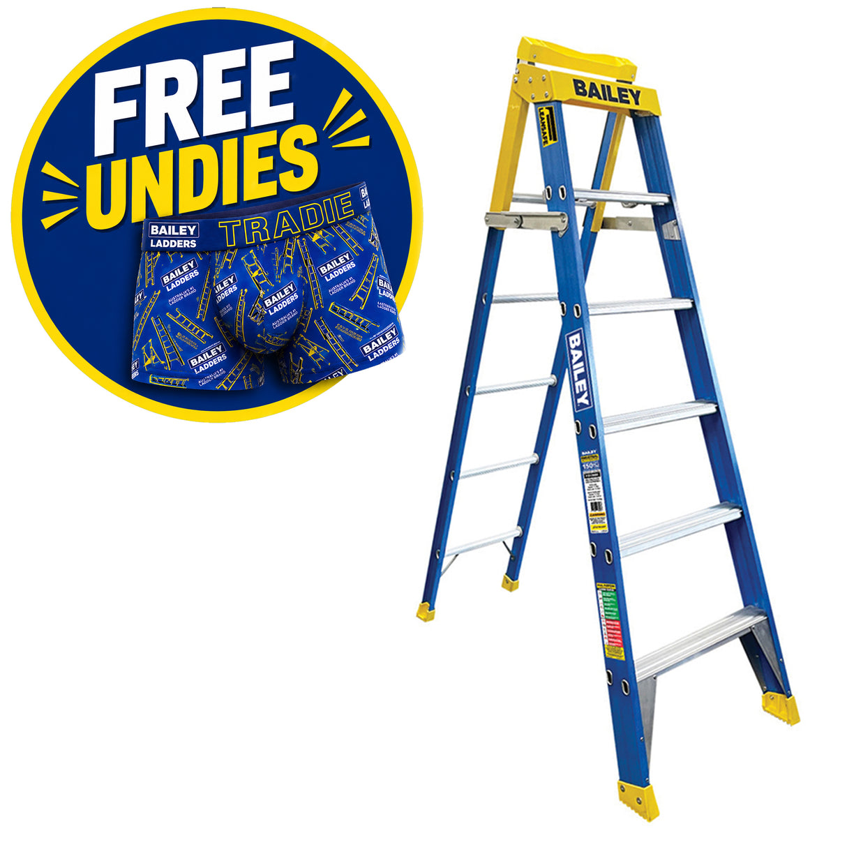 Bailey Pro Punchlock Step Extension Ladder Fibreglass