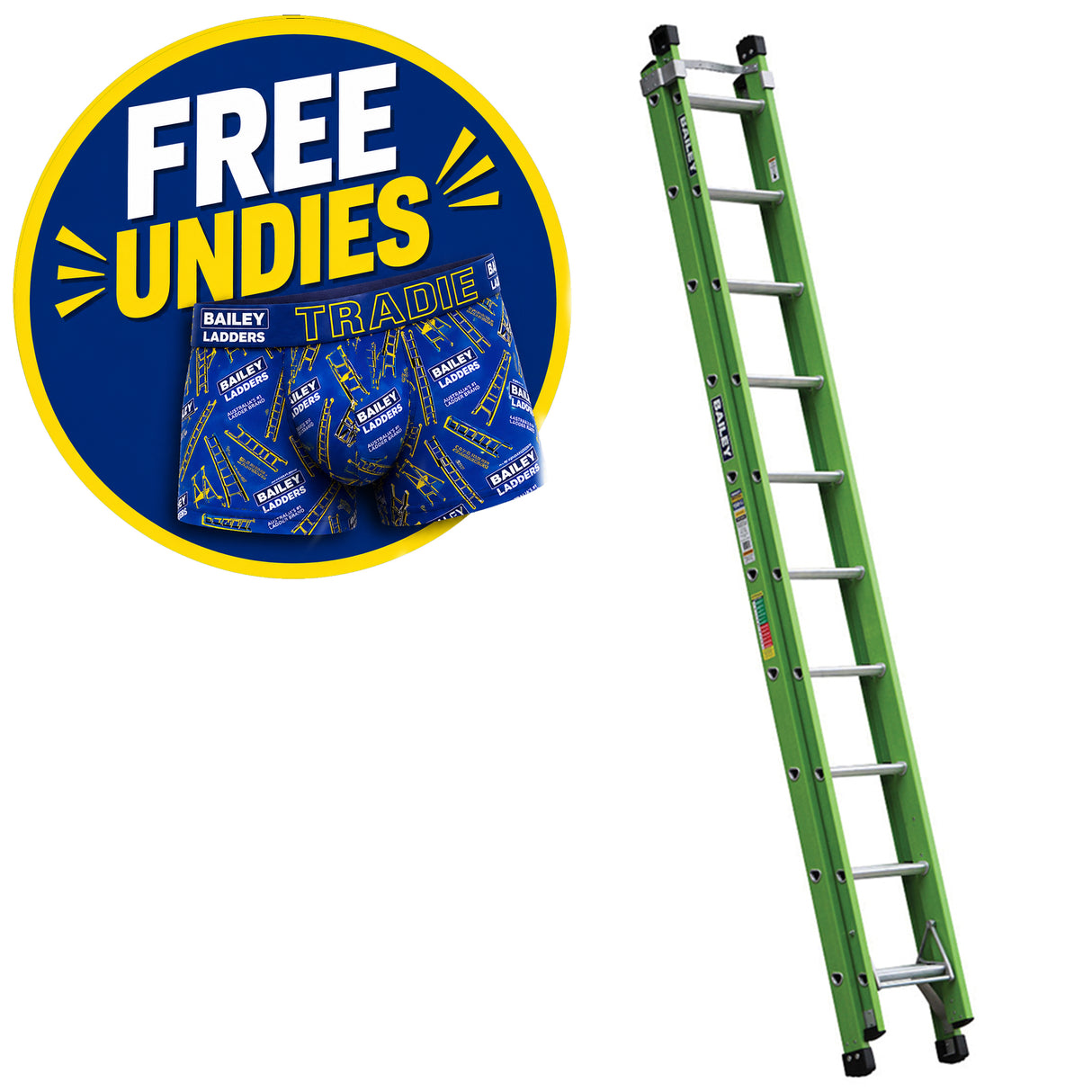 Bailey Pro Fibreglass FSXN Extension Ladder 150kg