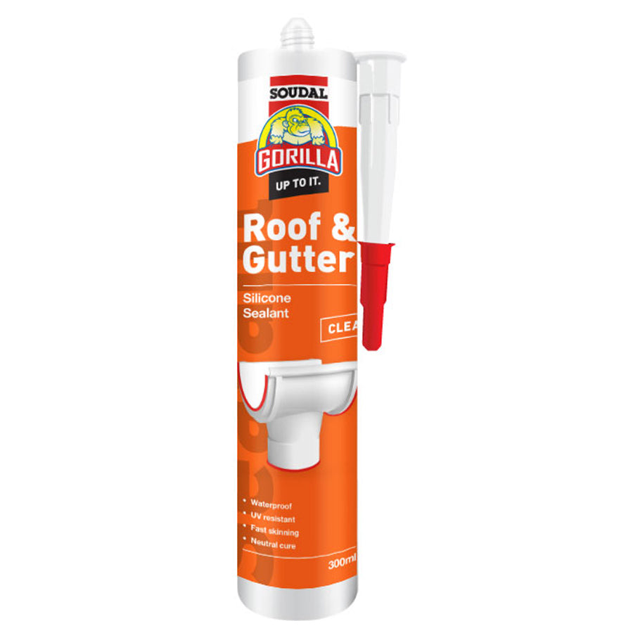 Gorilla Roof & Gutter Sealant 300ml Clear