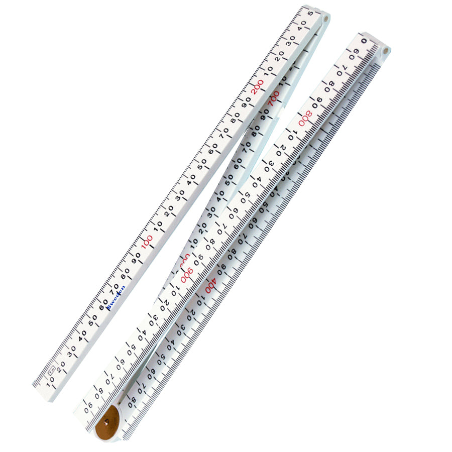 White Ruee Fisco White Nylon Bevelled Edge Carpenters Rule – TotalSite Supplies