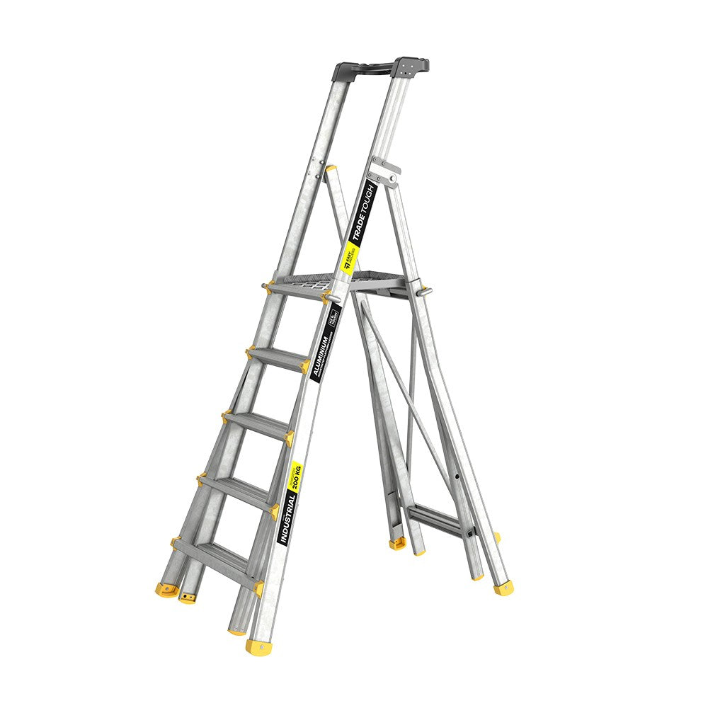 Easy Access Adjustastep Telescopic Platform Ladders