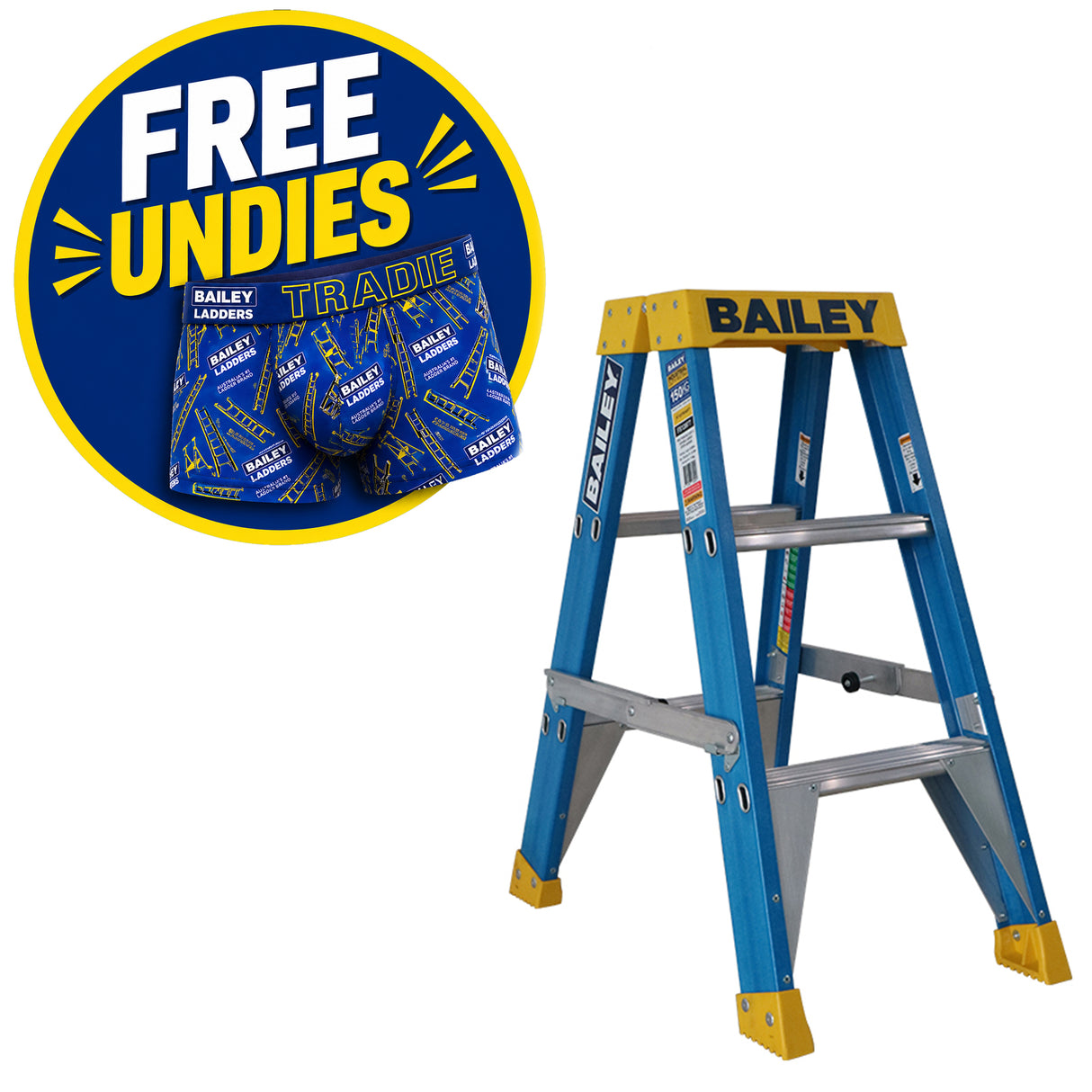 Bailey Pro Fibreglass Double Sided Ladder 150kg