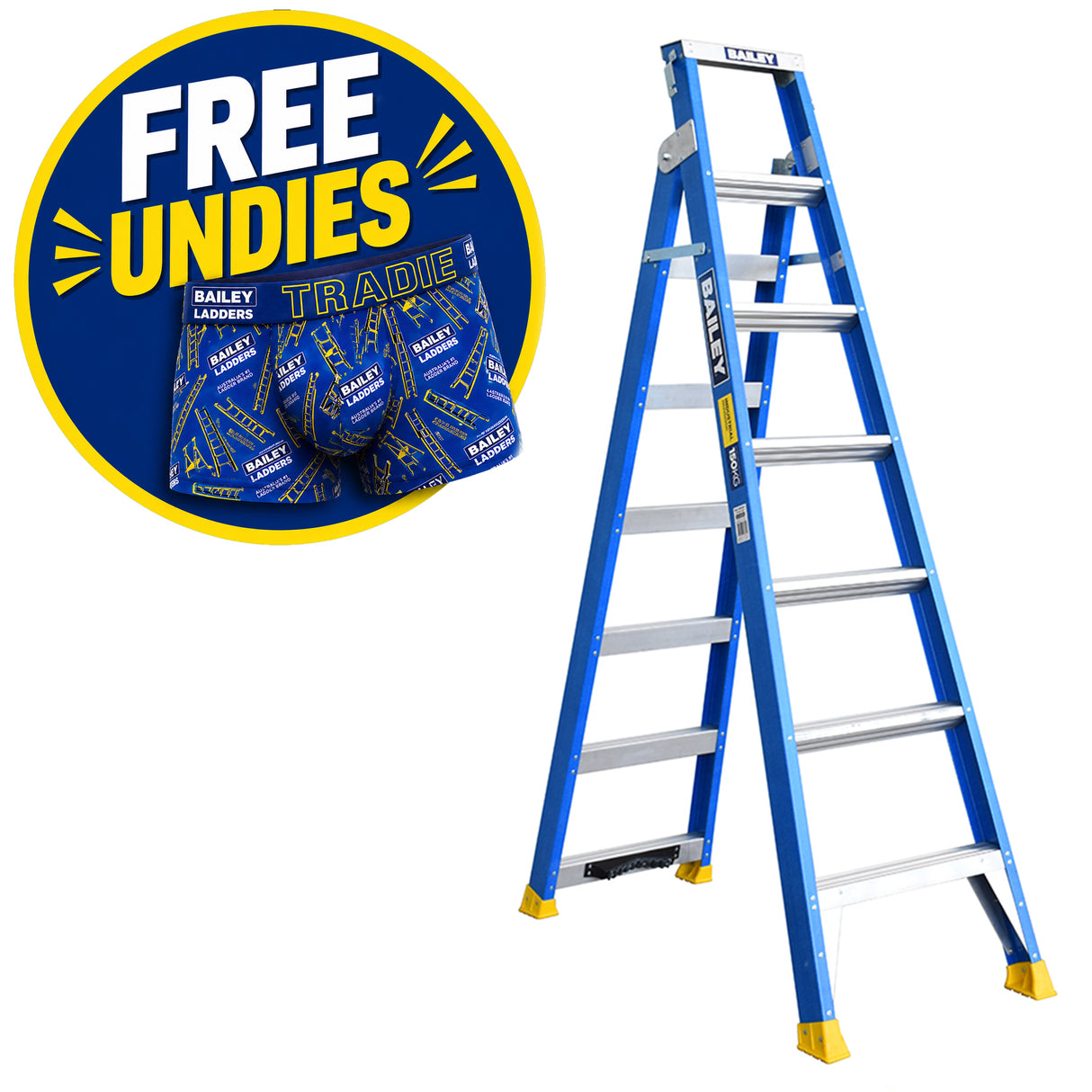Bailey Pro Dual Purpose Ladder Fibreglass 150kg
