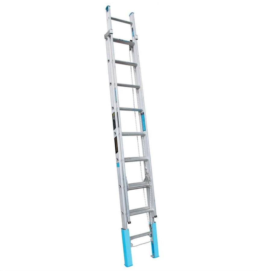 Easy Access Aluminium Extension Ladder With Leveller Totalsite Supplies