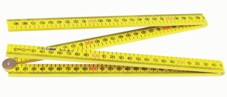 Fisco Yellow Square Edge Carpenters Rule