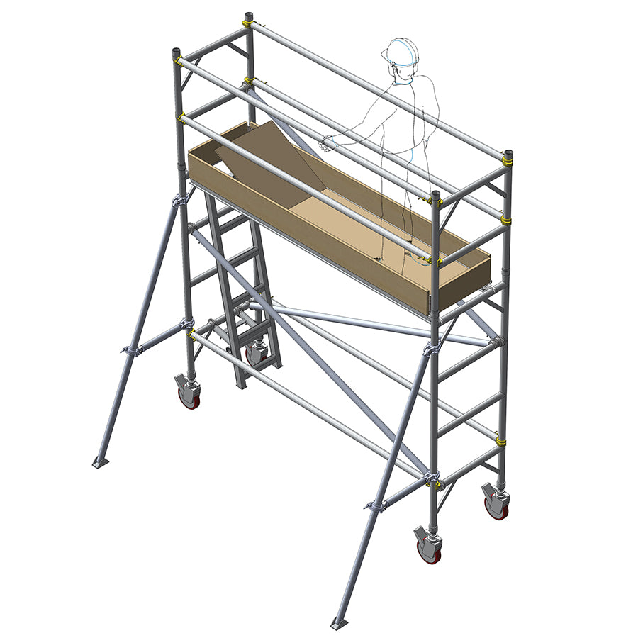 Mobile scaffold tower available to hire in Christchurch